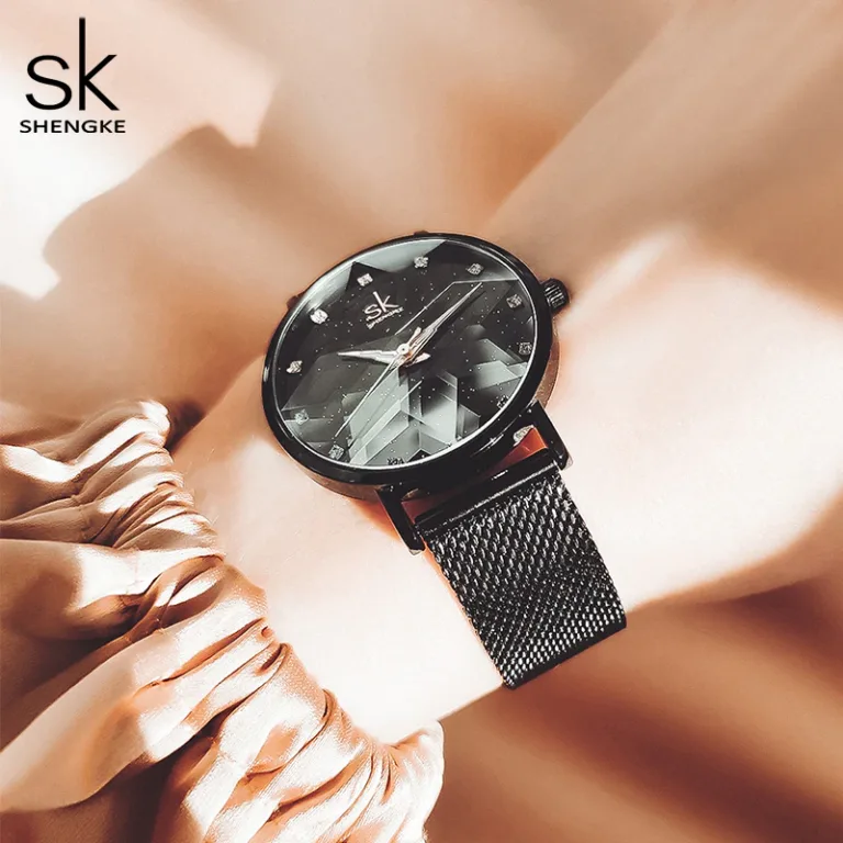 sk mesh stainless steel women watch k0157 featured img