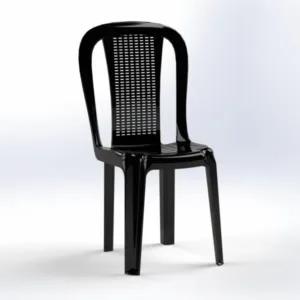 amira 2 plastic armless chair rattan back gallery img 1