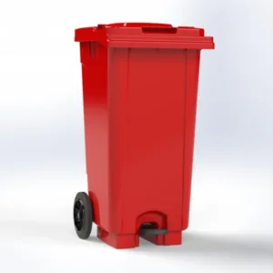 bali wheelie bin with pedal 120l gallery img 2