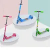 children foot scooters with led light up wheels featured img
