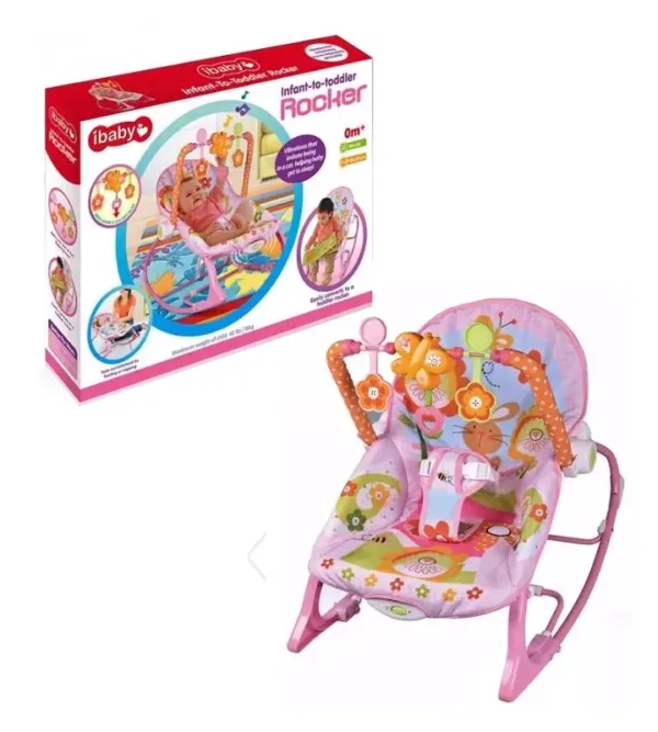 ibaby pink fisher baby rocker