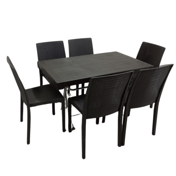 Monopoly Set, Elegant and Cozy Family Gathering Set, Suitable Indoor-Outdoor, Set includes 6 Chairs &Table, Mix& Match, Choose Foldable or Fixed Legs