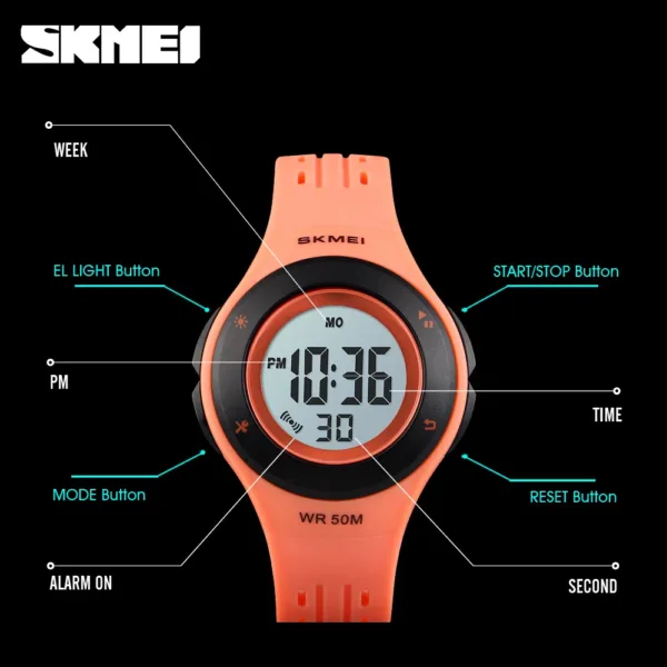 SKMEI Kids Digital Silicone Strap Watch (1455)