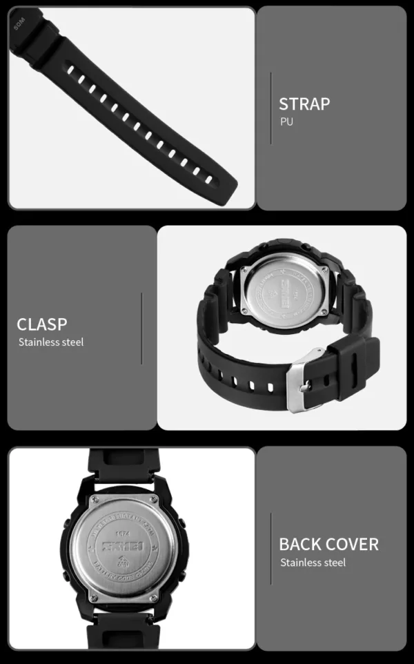 SKMEI Kids Digital Silicone Strap Watch (1574)