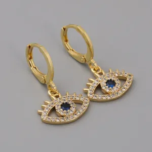 blue eye women earrings gallery img 1