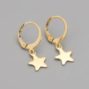 plain star shape women earrings featured img