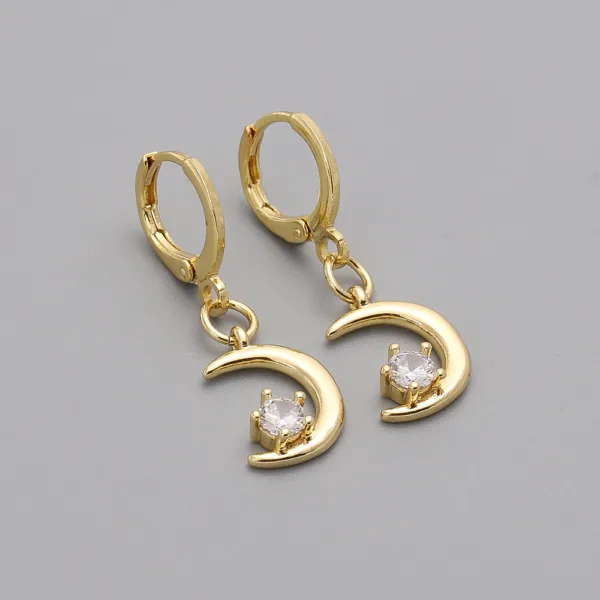 zircon dot moon women earrings featured img