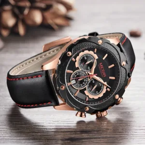 Megir Leather Men’s Watch (MG2070)