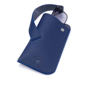 Westpolo Lonex Genuine Leather Glasses Case – Blue