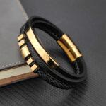 High Quality Luxury Genuine Leather Men's Bracelet (EGBT066)