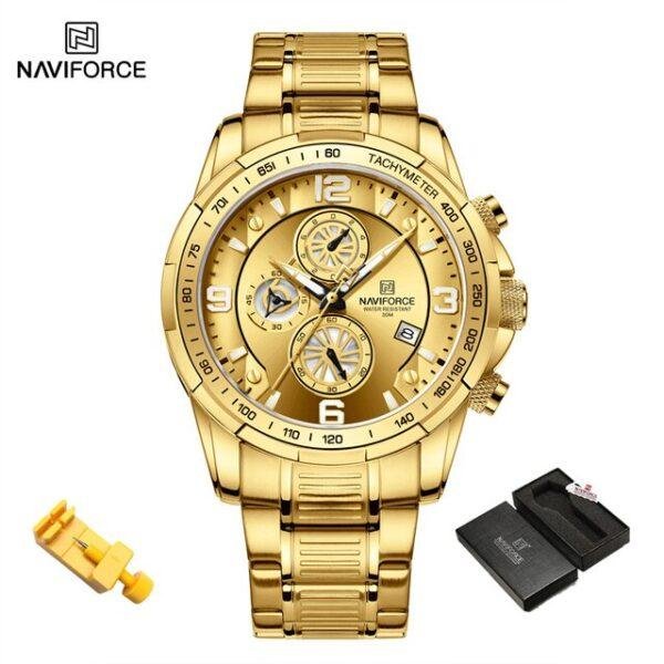 NAVIFORCE New Men s Luxury Watch Top Brand Quartz Chronograph Dial Stainless Steel Watch 3Bar Water.jpg 640x640 1