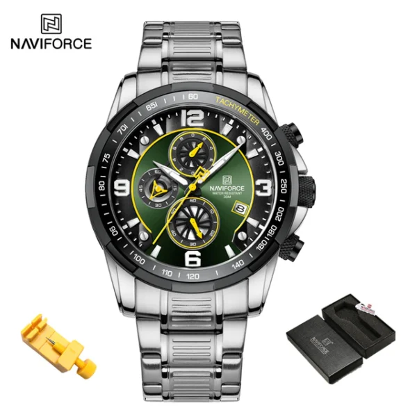 NAVIFORCE New Men s Luxury Watch Top Brand Quartz Chronograph Dial Stainless Steel Watch 3Bar Water.jpg 640x640 1