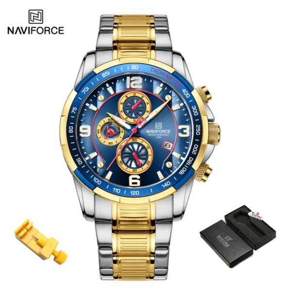 NAVIFORCE New Men s Luxury Watch Top Brand Quartz Chronograph Dial Stainless Steel Watch 3Bar Water.jpg 640x640 2