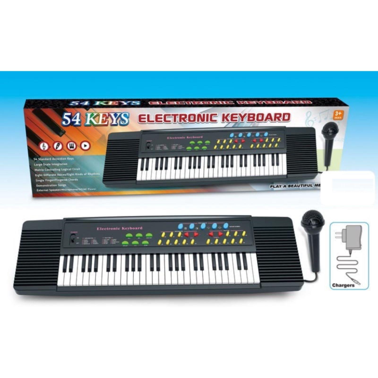 Electronic keyboard 54 deals keys