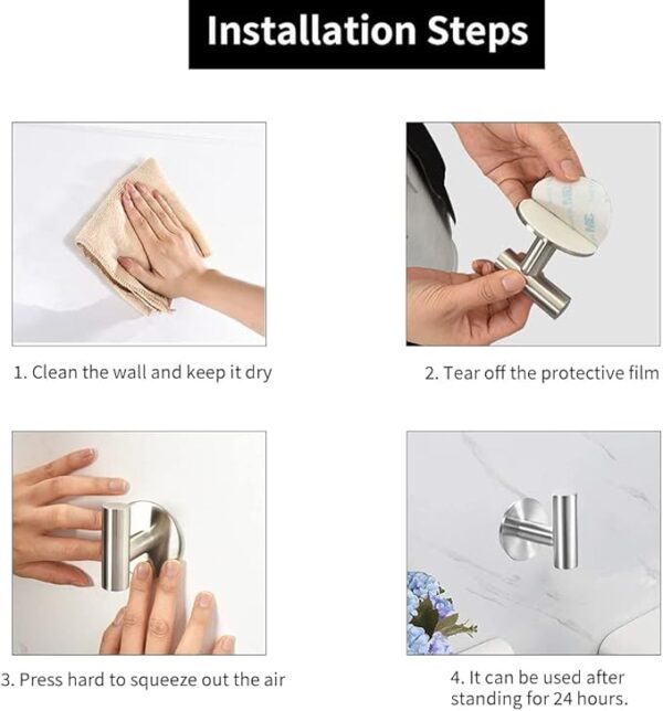 1 Piece Wall Mount Toilet Towel Paper Holder (EGK020) - Image 3