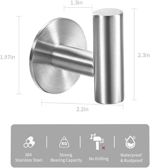 1 Piece Wall Mount Toilet Towel Paper Holder (EGK020) - Image 5