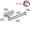 Wall Mount Toilet Towel Paper Holder Adhesive Black Silver Kitchen Roll Paper Stand Hanging Napkin Rack