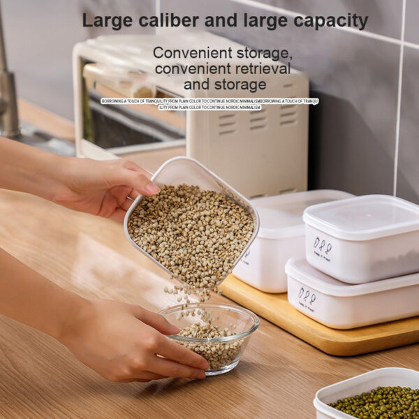Refrigerator Storage Box Fresh Keeping Box Food Grade Coarse Grains Brown Rice Sub Packing Box Microwave 1