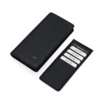 Westpolo Rocco Genuine Leather Large Unisex Long Wallet With Credit Card Compartment - Black