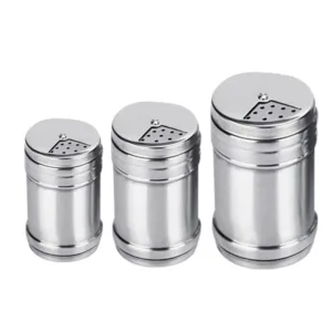 Stainless Steel Salt Pepper Seasoning Spice Condiment Shaker Bottle Kitchen Tool