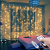 3x3M White/Colorful LED Light Curtain String Light Outdoor & Indoor Decoration