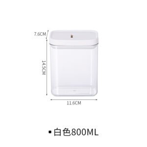 Clear Plastic Food Storage Container Sealed Jar with Lids Lock Nuts Oat Spice Tank Grain Storage 2