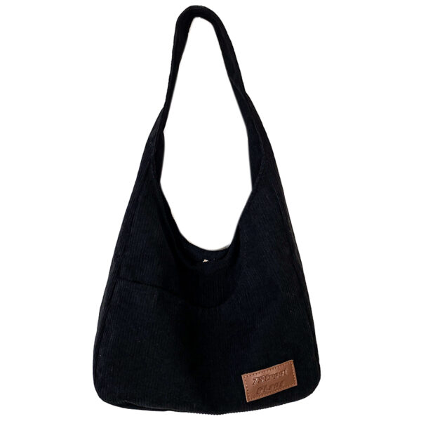Corduroy Casual Women s Bag 2023 Trend Female Shoulder Bag Solid Color Shopping Tote Bags for 1