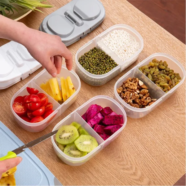 Plain Double Compartment Plastic Storage