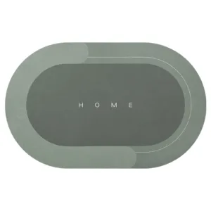 (50*80cm) Bath / Kitchen Entrance Waterproof Oval Mat (EGM016)