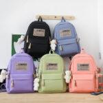 Women's Waterproof Nylon College Backpack