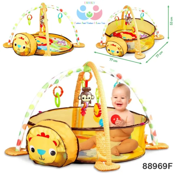 Baby Tent with stimulating toys cartoon with Plastic balls