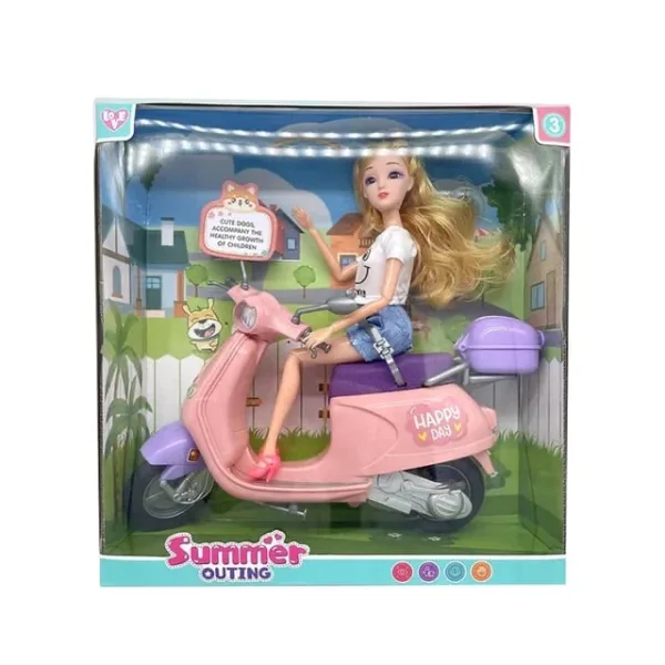 Barbie on Motorcycle