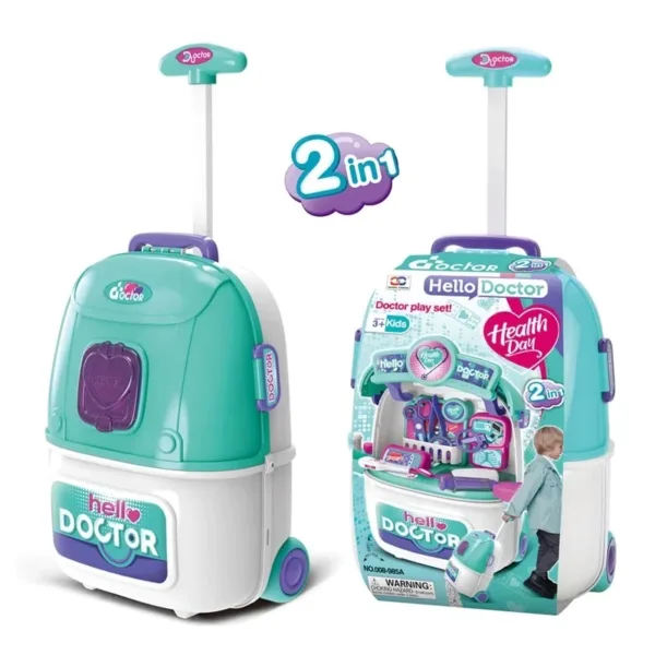 I 2 in 1 Set Doctor Children Portable Suitcase