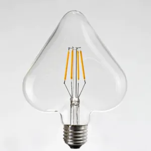 Heart Shaped Filament Led Light Bulb