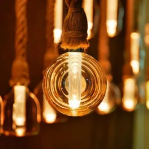 Round Half Shade Led Filament Light Bulb G125