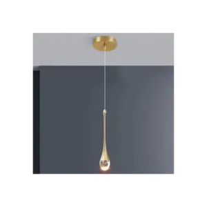 Teardrop Crystal Pendant Light