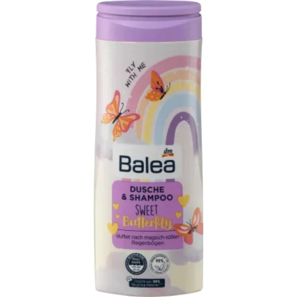 Balea Children’s Shower & Shampoo Sweet Butterfly, 300 ml