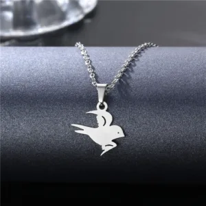 Bird Pendant Women Simple Necklace (EGN173)