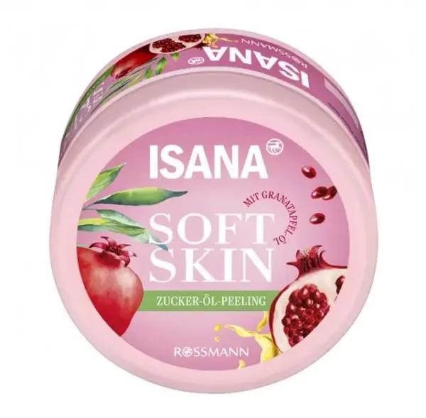 Isana Soft Skin Sugar Oil Peeling Pomegranate