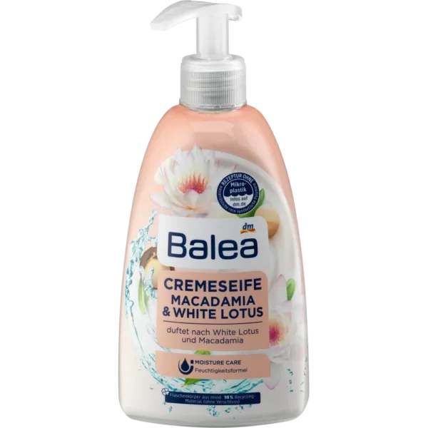 Balea Cream Soap White Lotus & Macadamia, 500ml