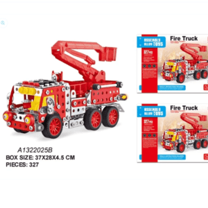 Fire Truck Metal Building Sticks Set