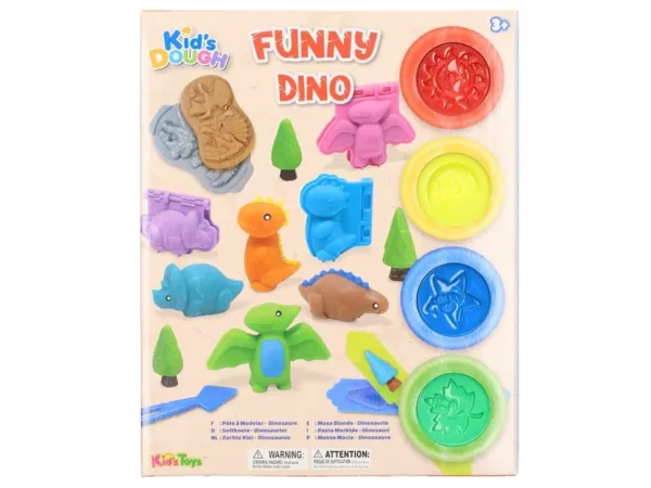 Funny Dino Play-Dough Set