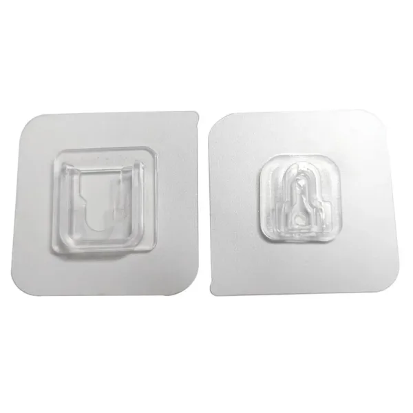 Strong Transparent Double-Sided Adhesive Wall Hooks, Suction Cup Wall Hanger, Heavy-Duty Wall Storage Holder - Image 5