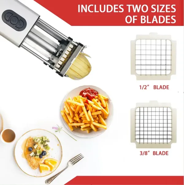Electric Potato Chips Maker & Vegetable Slicer Machine Fresh Potato, Carrot, & Sweet Potato Cutter - Image 6