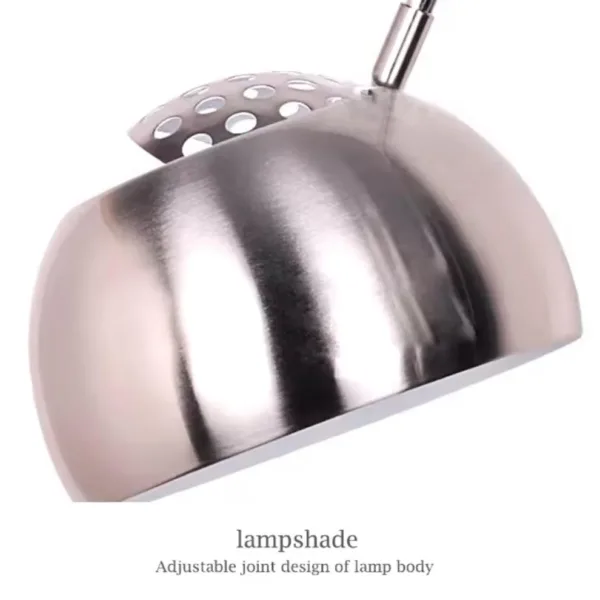 Modern Arc Floor Lamp With Marble Base - Image 4