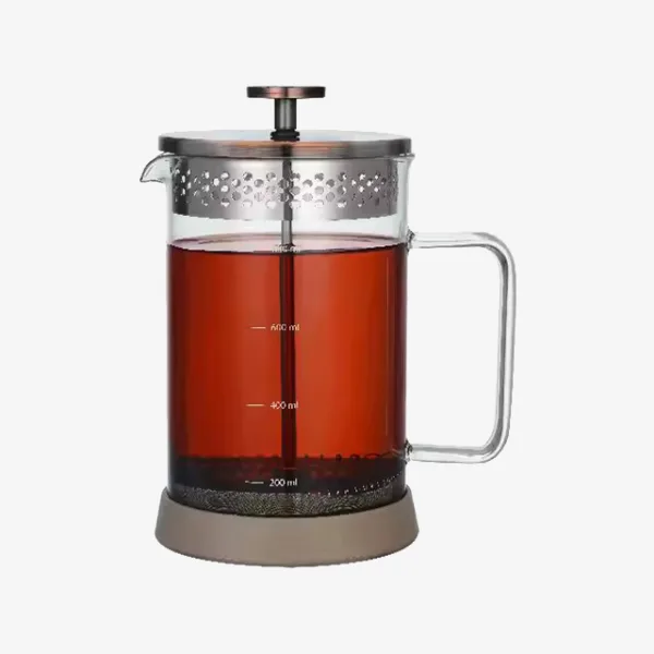 Borosilicate Glass Coffee Press – French Press Coffee Maker, Large Tea Maker Pot with Filter