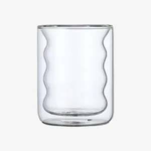 Creative Double-Wall Borosilicate Clear Glass Mug – High & Low Temperature Resistant for Home Use