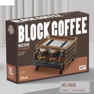 Creative Vintage Coffee Machine Bean Grinder Building Blocks - Retro Coffee Maker MOC Toy for Kids & Gifts