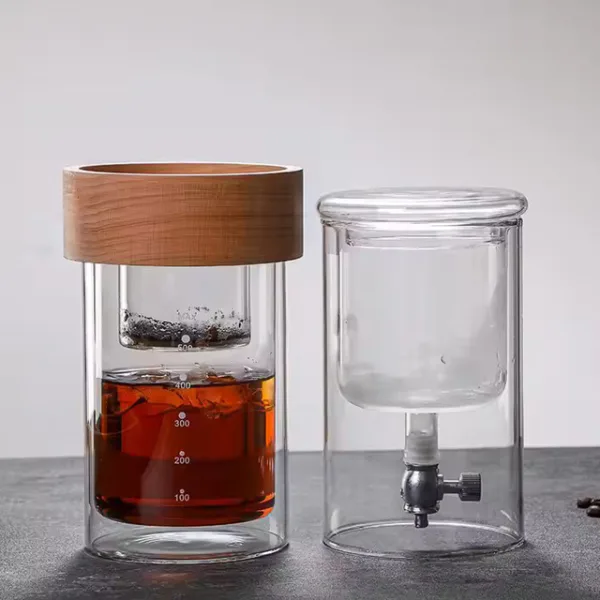 Glass Cold Brew Iced Coffee Dripper – Premium Coffee Maker for Smooth Iced Coffee Brewing