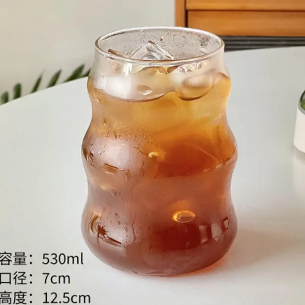 Heat-Resistant Clear Cloud Shape Glasses – Milk, Iced Coffee, Juice, and Latte Cups